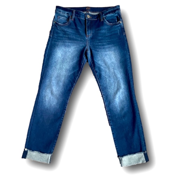 Kut from the Kloth Denim - Kut from the Kloth Boyfriend Ankle Straight Leg jeans cuffed